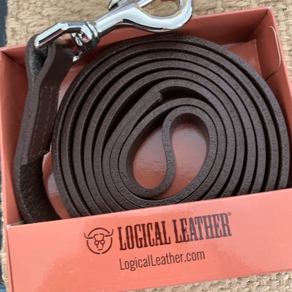 Leather dog leash - Picture 3 of 3